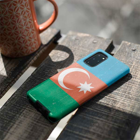 Azerbaijan Flag Distressed Galaxy S20 Plus Pro Case